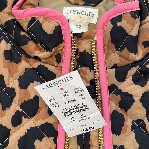 NWT Crewcuts Leopard Vest Size 12 - Picture 2 of 5
